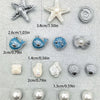 Beach-Themed Shoe Charms Set - 16 Pieces