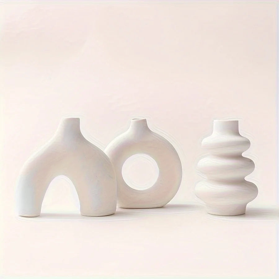 Bohemian Ceramic Vase Set for Home Decor