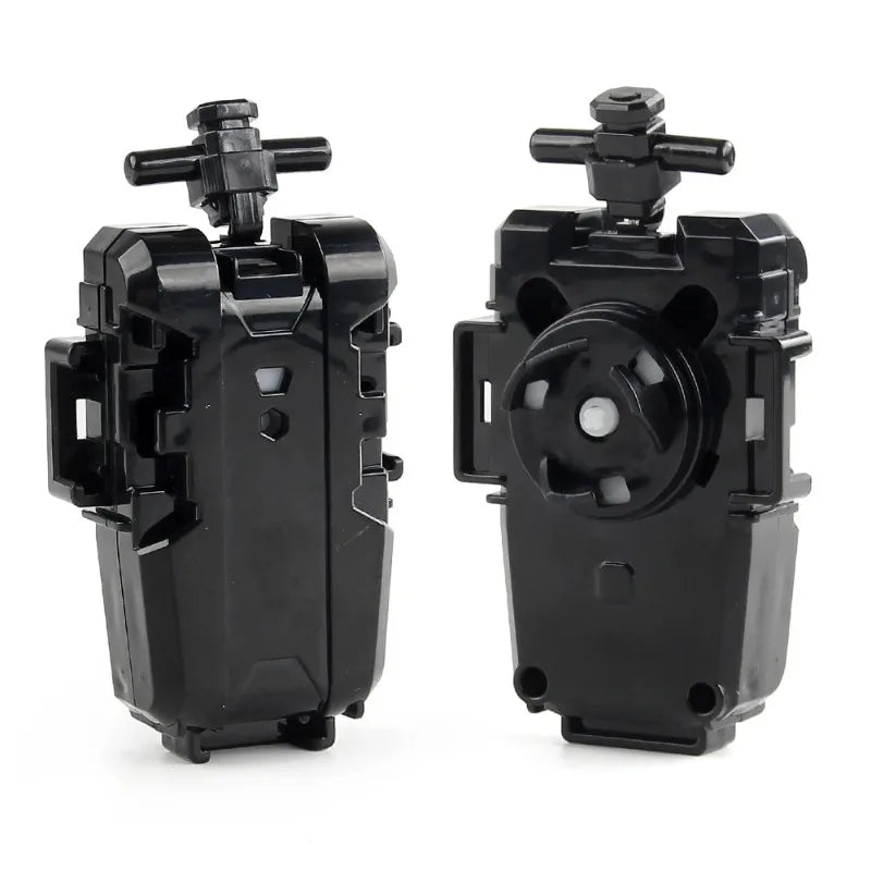 Black BX Bey Series Ripcord Launcher component with a threaded top and housing.