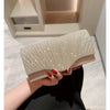 Glitter Envelope Clutch with Chain Strap