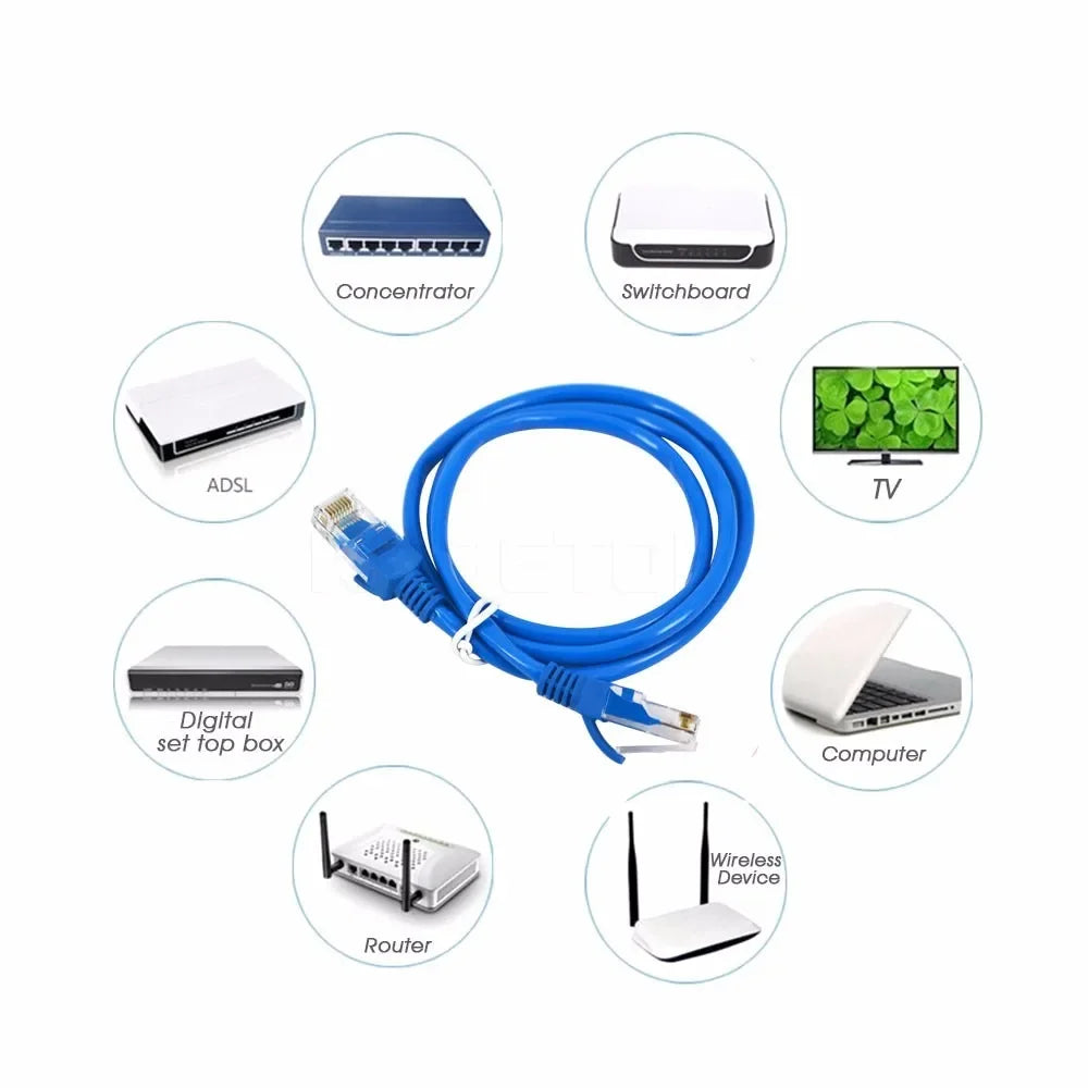 CAT5e Ethernet Cable for Reliable Home & Office Networking