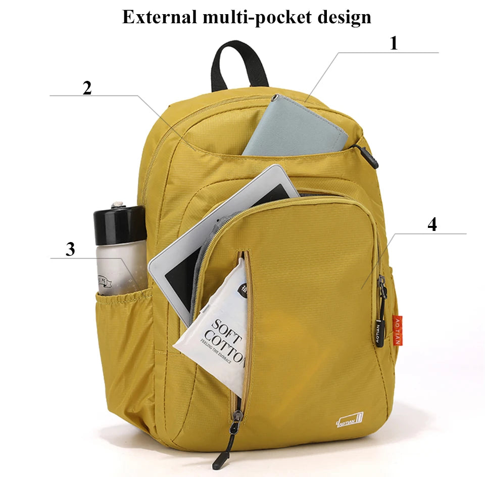 Water-Resistant Oxford Daypack for Women with Laptop Compartment