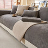 Plush Waterproof Chenille Sofa Cover with Non-Slip Backing