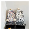 Butterfly Print Canvas Backpack for Women