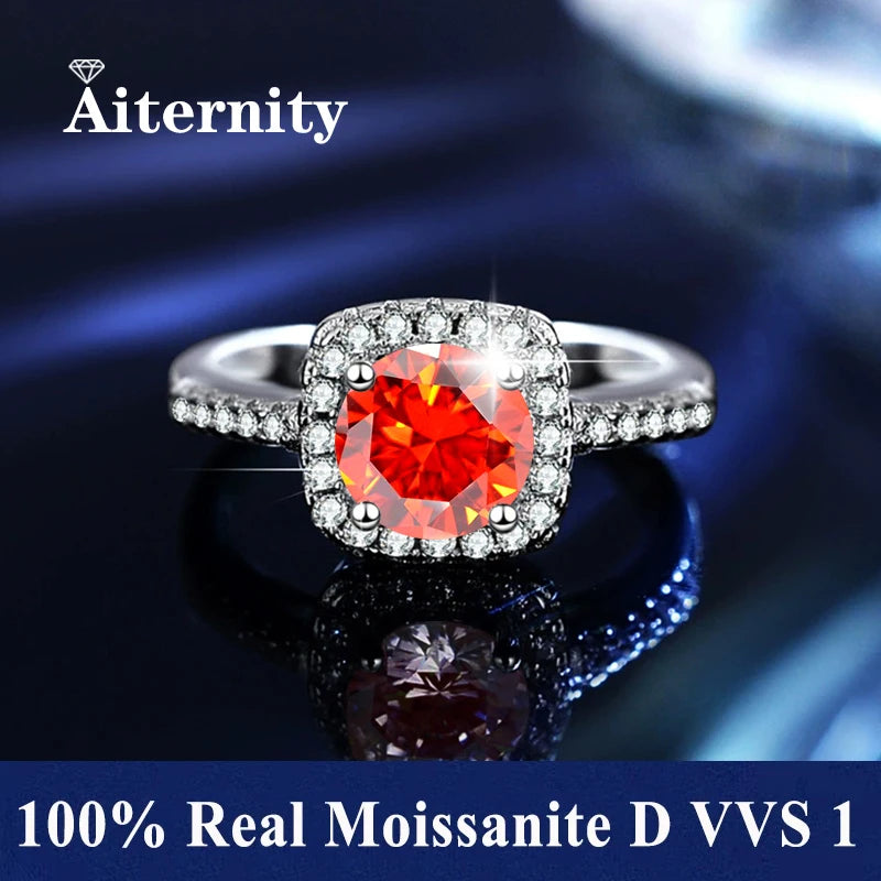 Adjustable Moissanite Ring with Tension Setting