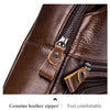 Vintage Genuine Leather Crossbody Bag for Men