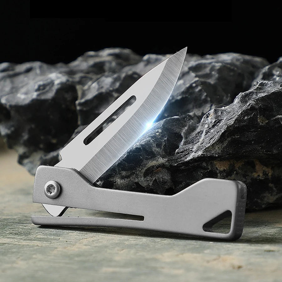 Titanium Folding Utility Knife