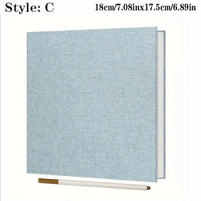 Linen Self-Adhesive Photo Album for Scrapbooking and DIY