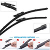 Installation method showing how to attach GMC Yukon front windshield wiper blades
