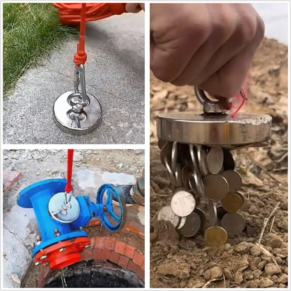 Heavy-Duty Neodymium Fishing Magnet for Recovery & Treasure Hunting