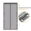 A magnetic screen door featuring a mesh curtain design with built-in mute insulation.