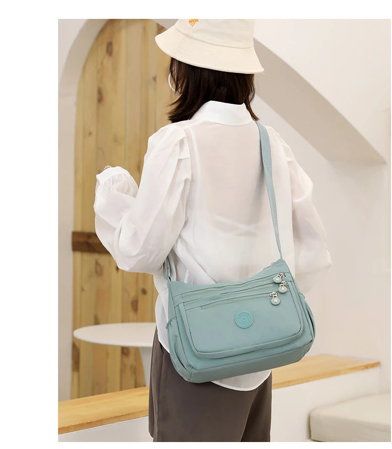 Waterproof Nylon Crossbody Bag for Women