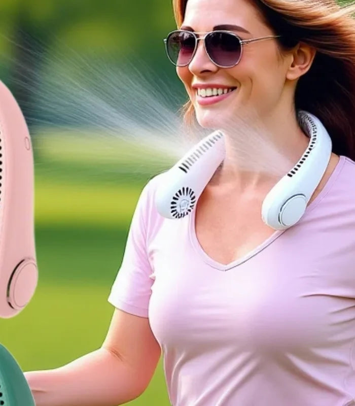 Ventilador de Cuello Portátil con 3 Velocidades