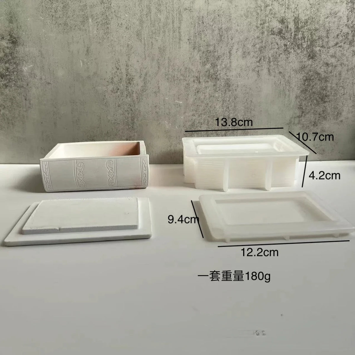 Book-Shaped Silicone Mold for Epoxy Resin Storage Boxes