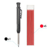 Precision Carpenter's Mechanical Pencil with Integrated Sharpener