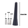 Compact Black Car Radio Antenna with Adapter Screws