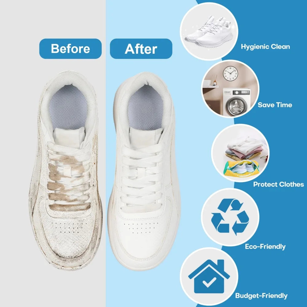 Reusable Shoe Cleaning Bags for Washer and Dryer