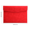 Classeur rouge en cuir PU premium A4.