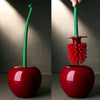 Cherry-Shaped Toilet Brush and Holder Set