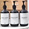 Refillable Shampoo & Body Wash Dispenser Bottle with Pump (500ml)