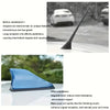 Aerodynamic shark fin car antenna installed on a vehicle, showing an upgraded signal reception.