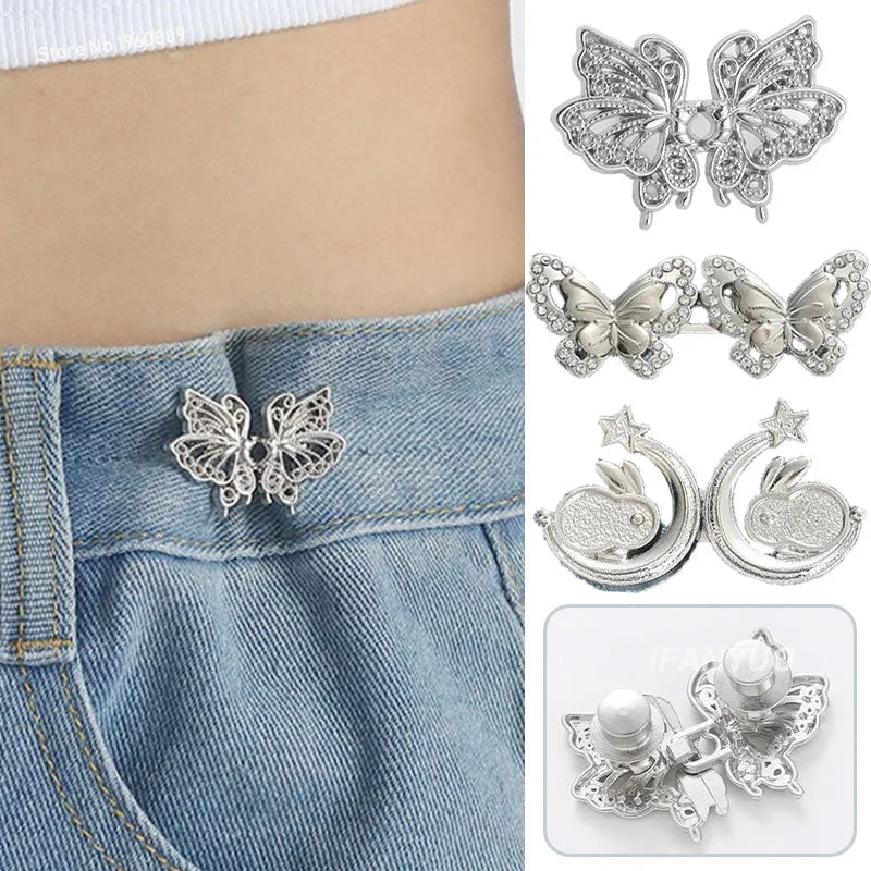 Butterfly Adjustable Waist Clip for Jeans and Skirts
