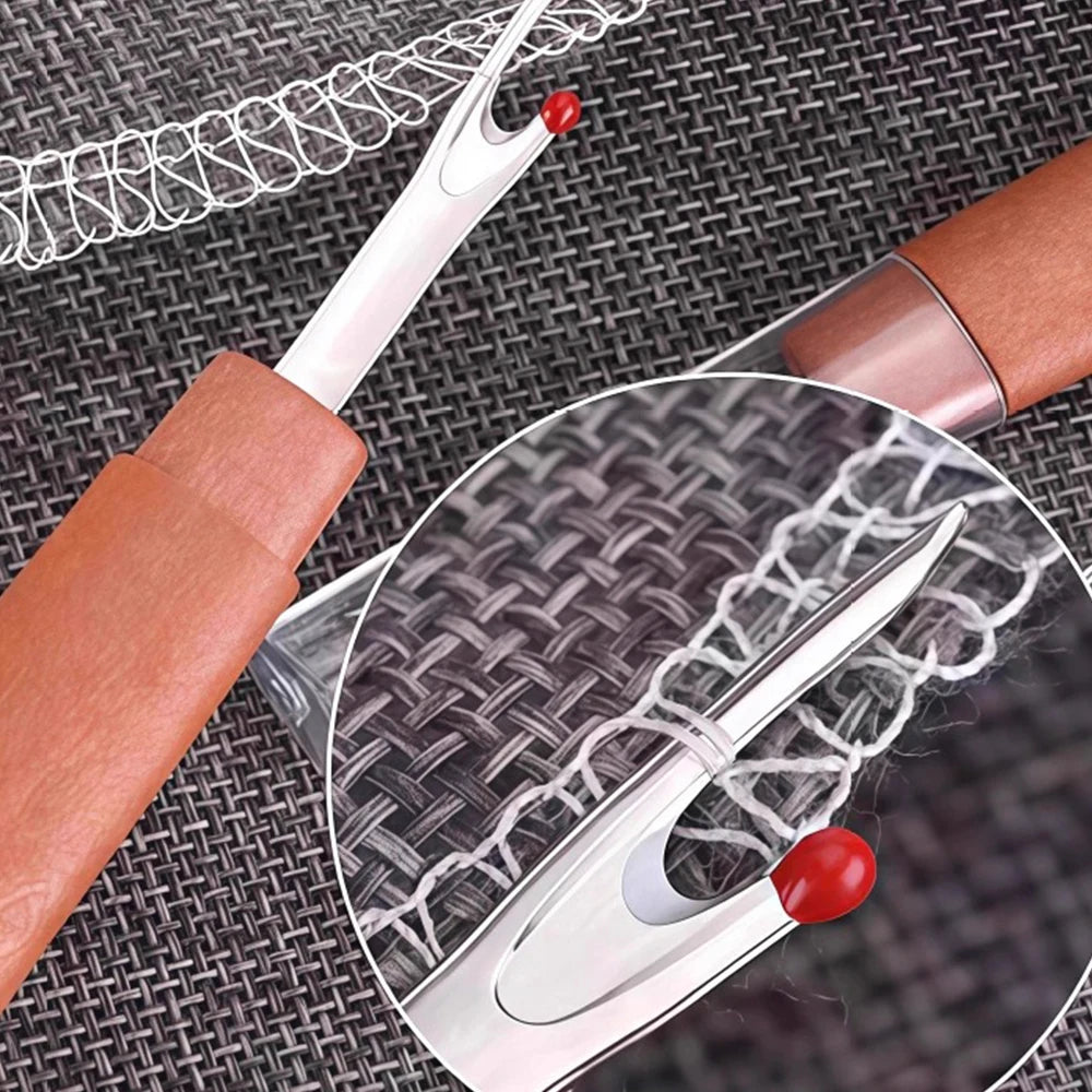 34-Piece Big Eye Sewing Needle Set with Easy-Thread Case