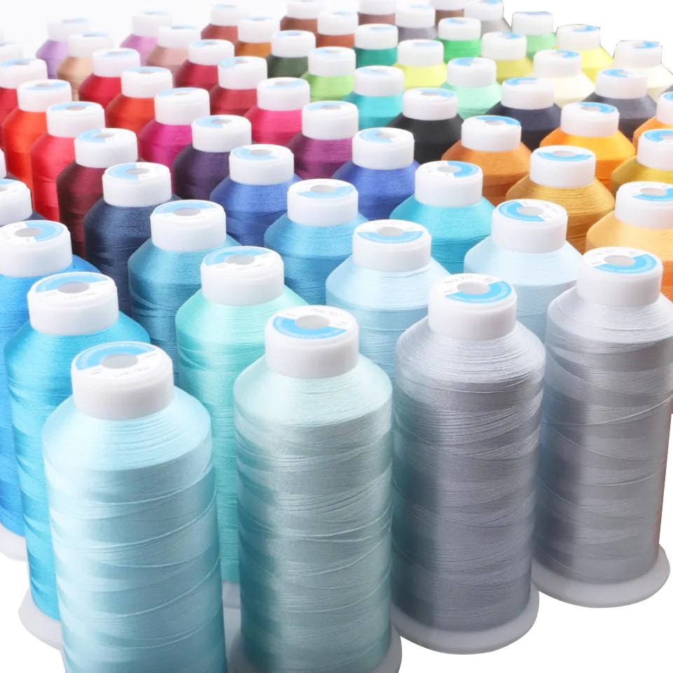 Premium Polyester Embroidery Thread - Large 4000m Spool for Machine & Hand Stitching