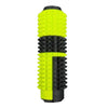 A bright yellow and black spiked fidget roller for stress relief and focus.