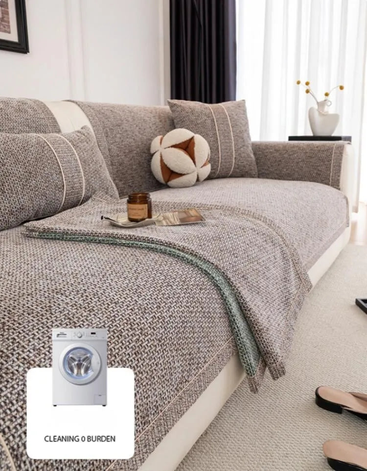 Chenille Non-Slip Sofa Cover for Pets and Everyday Comfort