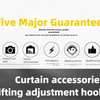 Adjustable Curtain Hanging Hooks - Set of 50