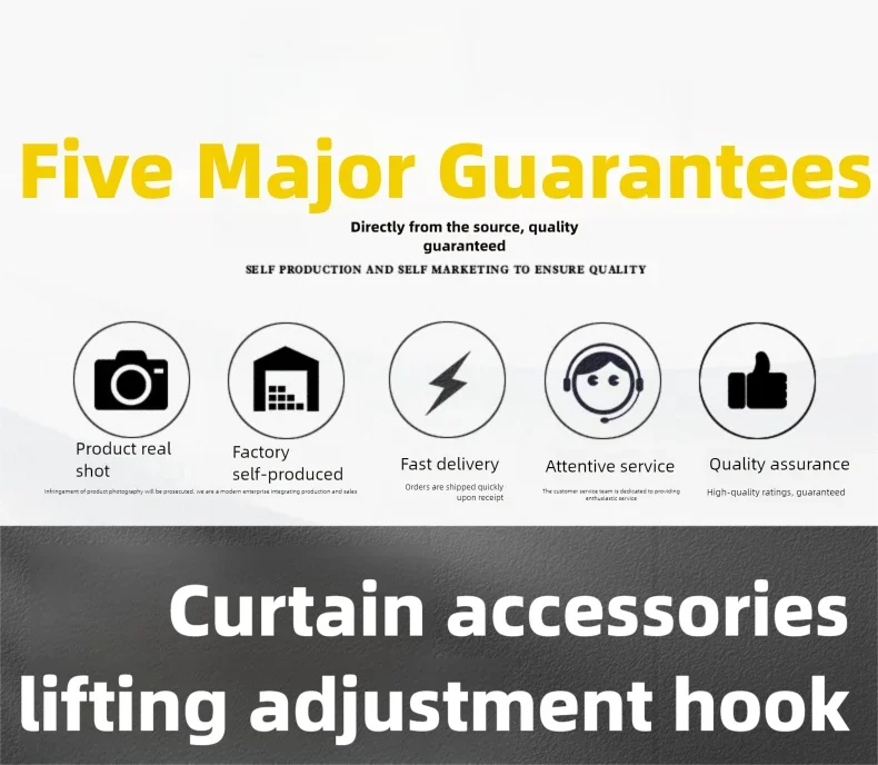 Adjustable Curtain Hanging Hooks - Set of 50