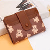 Compact PU Leather Wallet for Women with Card Slots and Coin Pocket
