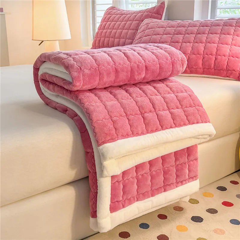 Quilted Velvet Mattress Topper