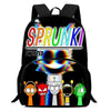 Cartable Enfant Cartoon Sprunki avec Pochette Avant