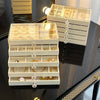 5-Layer Desktop Jewelry Organizer with Drawers and Display Top