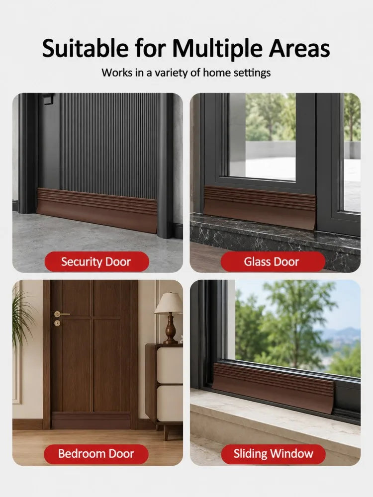 Self-Adhesive Door Bottom Seal Strip – Draft Stopper & Soundproofing
