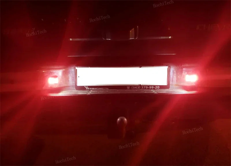 White LED License Plate Lights for Chevrolet Silverado, GMC Sierra, and More