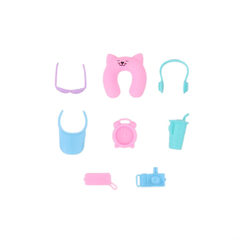 Doll Accessory Set with Suitcase for 11.5-Inch BJD Dolls