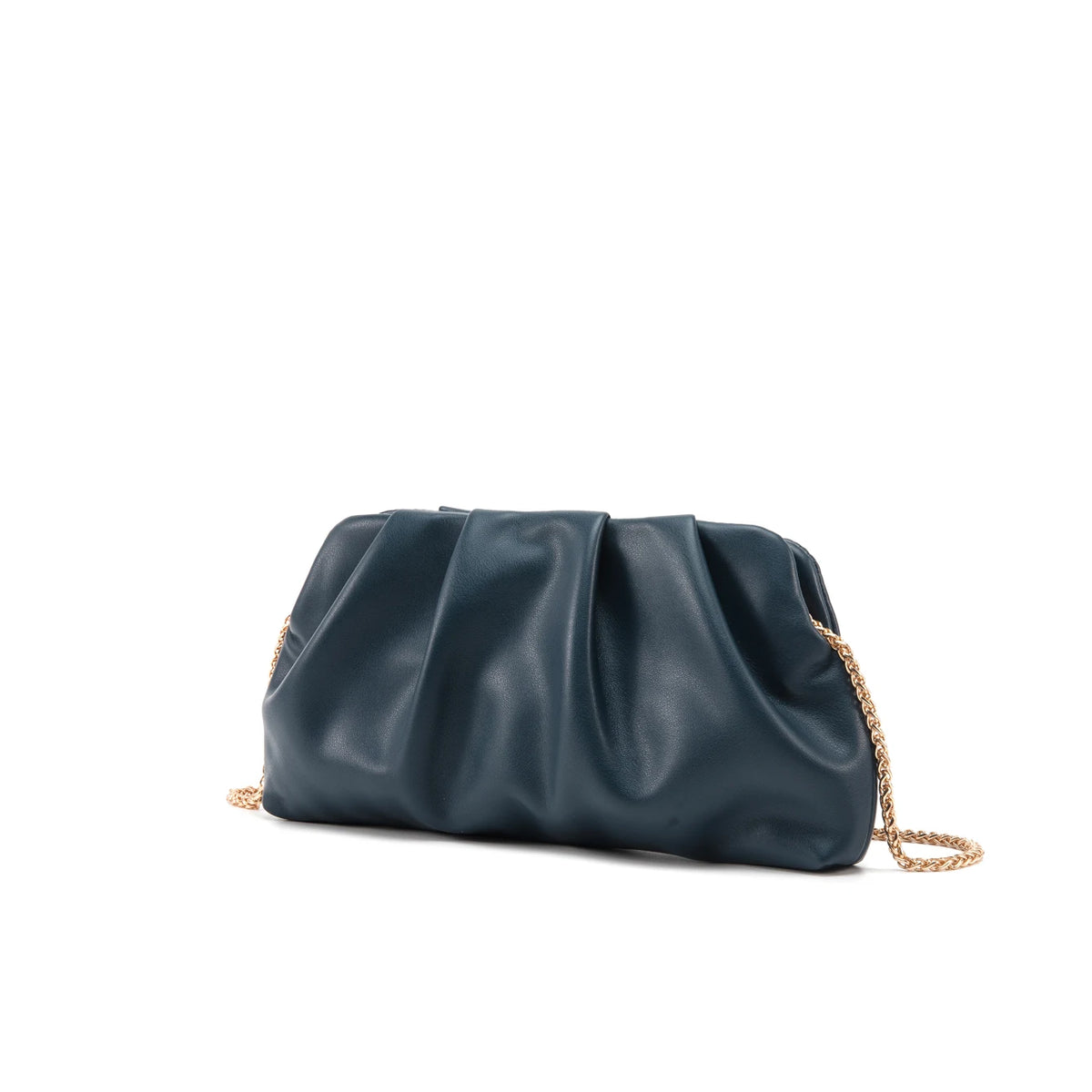 Elegant Chain Shoulder Bag with Crystal Accents