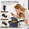 15-Piece Non-Stick Cookware Set with Detachable Handles