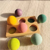 Rainbow Stacking Blocks & Peg Dolls Set – Natural Wooden Toy