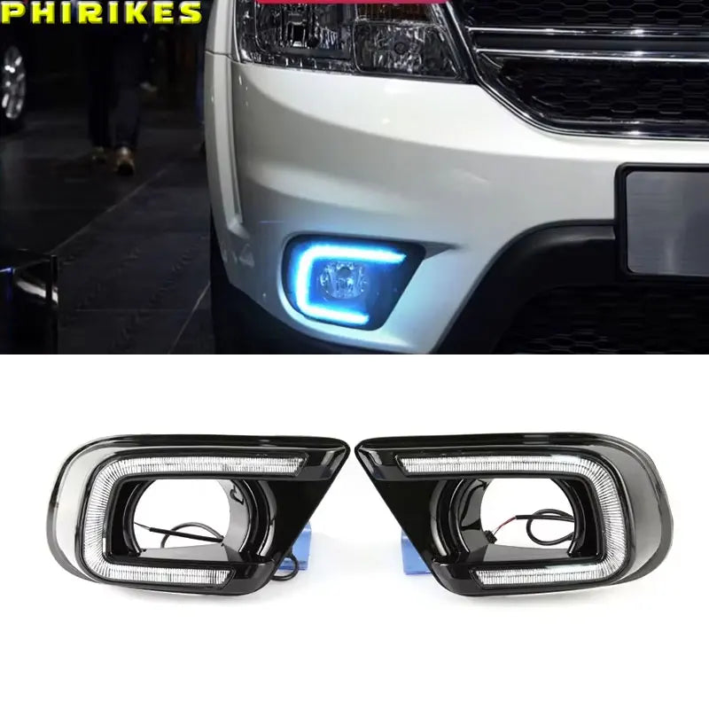 LED Daytime Running Lights with Turn Signal for Dodge Journey & FIAT Freemont (2014-2017)
