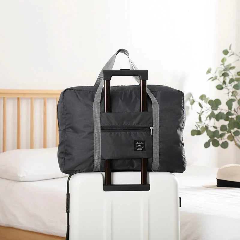 Foldable Travel Duffle Bag with Trolley Sleeve