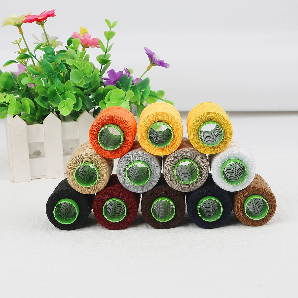 Premium Polyester Sewing Thread Spool - 300m, 24 Colors