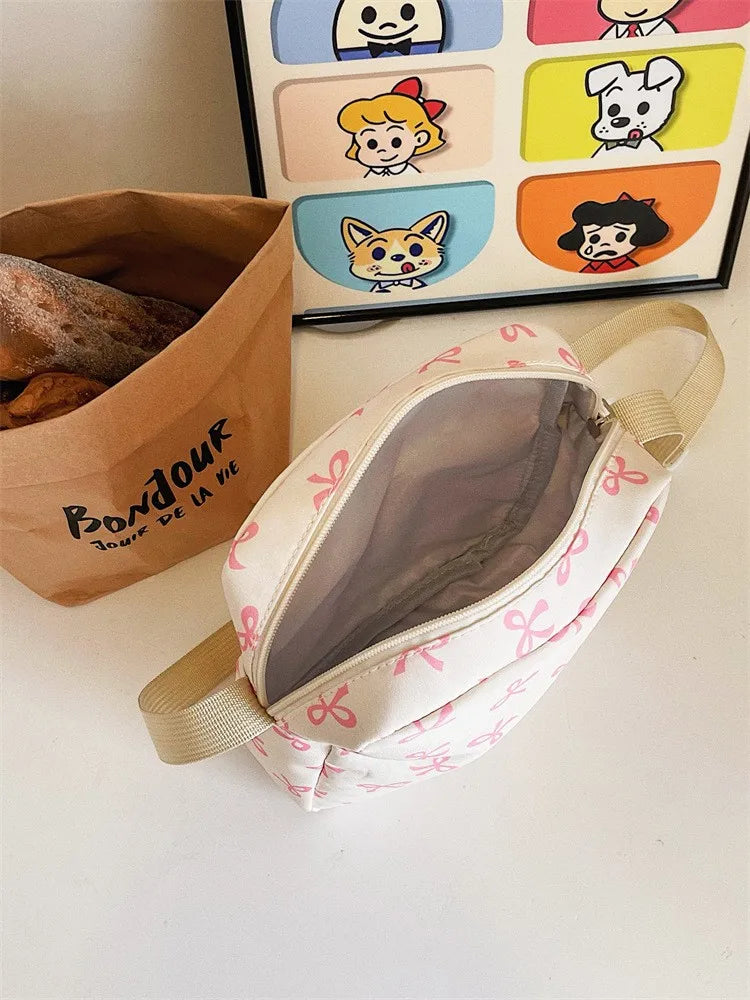Korean Fashion Bow Print Backpack