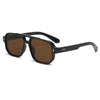 Retro Double-Bridge Square Sunglasses