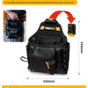 Black multifunctional tool bag featuring a quick-release buckle and robust construction