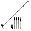 2-in-1 Long Handle Garden Hoe & Weed Rake