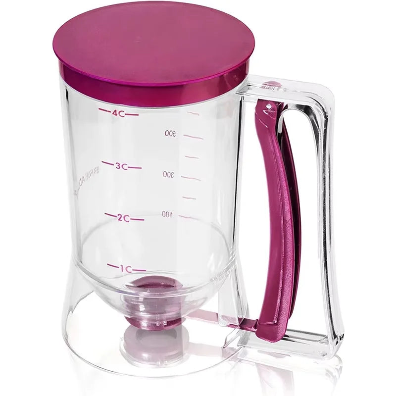 4-Cup Pancake Batter Dispenser with Measuring Guide